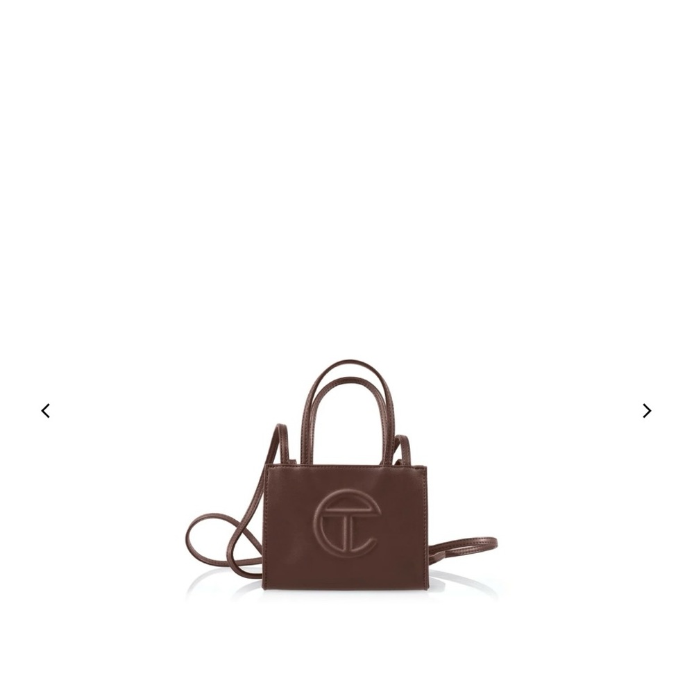 Authentic brown Telfar small shopping bag